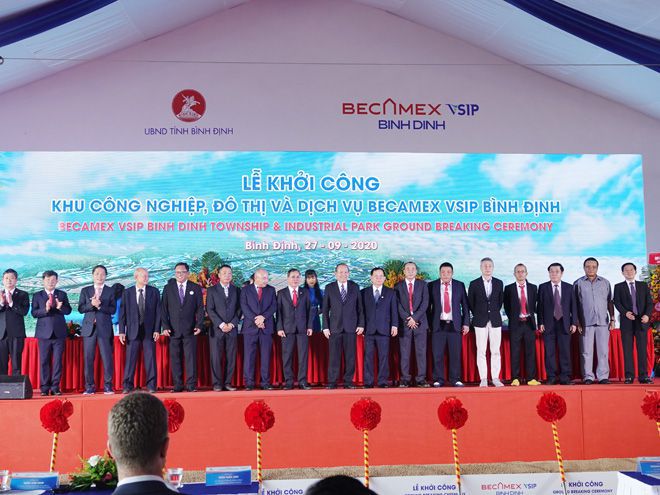Bàn giao đất dự án khu công nghiệp Becamex VSIP Bình Định trước tháng 6