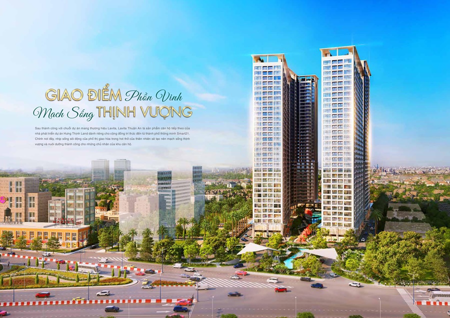 Phối cảnh tổng thể dự án Lavita Thuận An