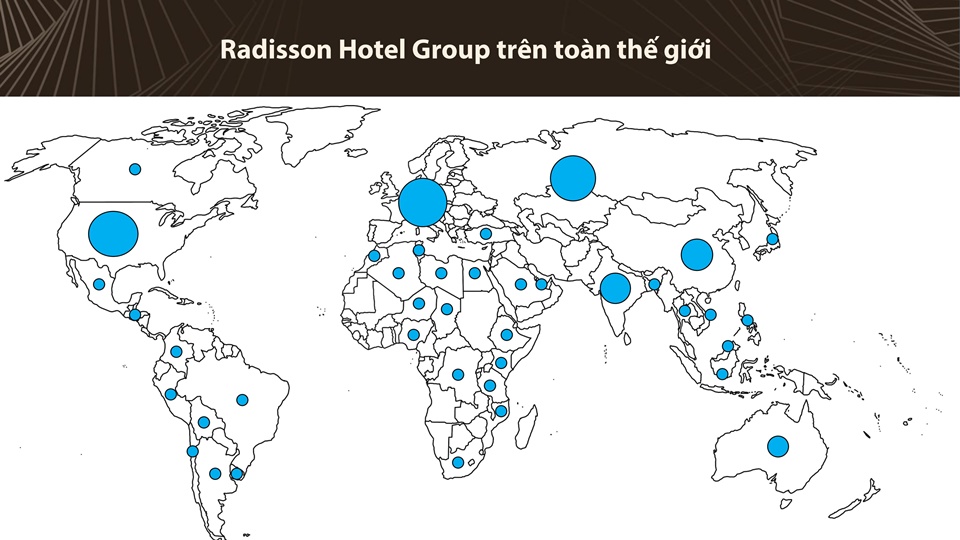 Hệ thống Radisson Hotel Group trên toàn thế giới