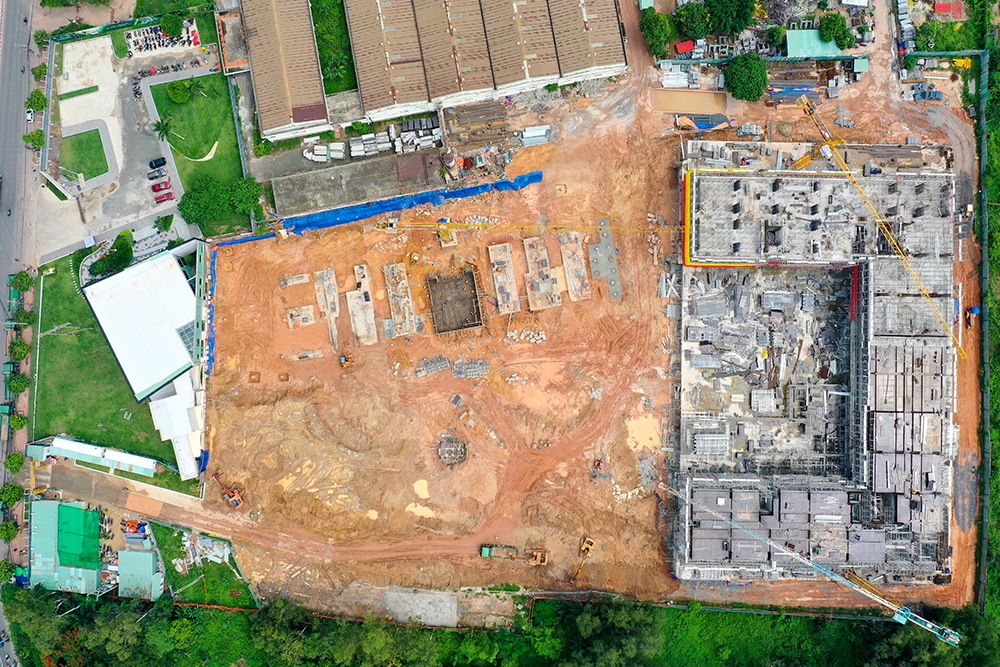 Hình ảnh tổng thể tiến độ thi công dự án căn hộ Lavita Thuận An