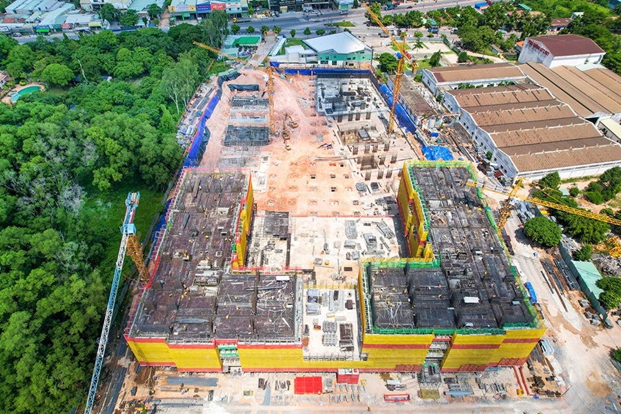 Hình ảnh tổng thể dự án tiến độ thi công dự án Lavita Thuận An 