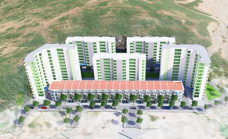 Phối cảnh dự án nhà ở xã hội khu vực 1 phường Đống Đa Quy Nhơn