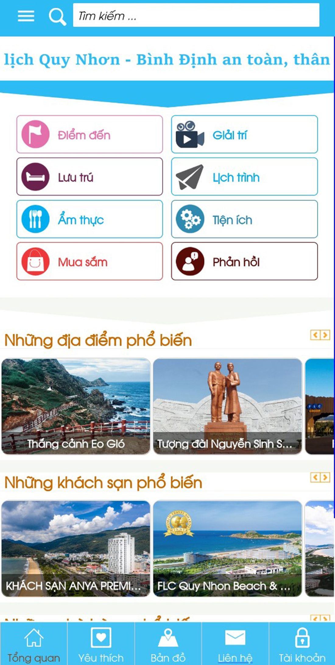 App du lịch Bình Định