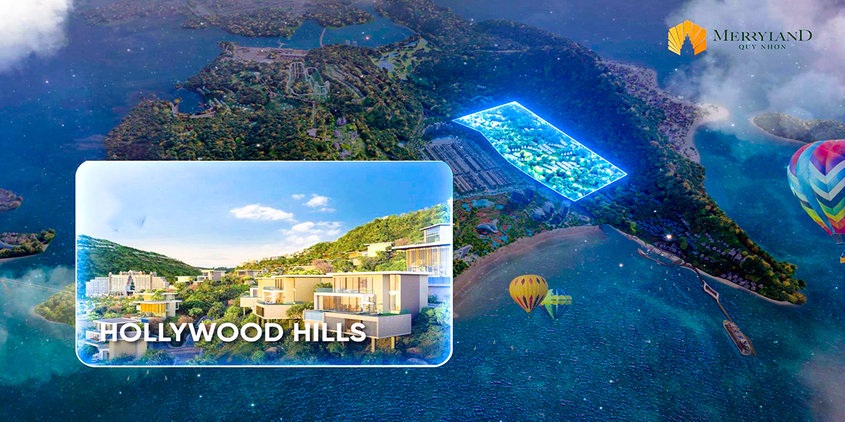 Vị trí phân khu biệt thự Hollywood Hills Villas 