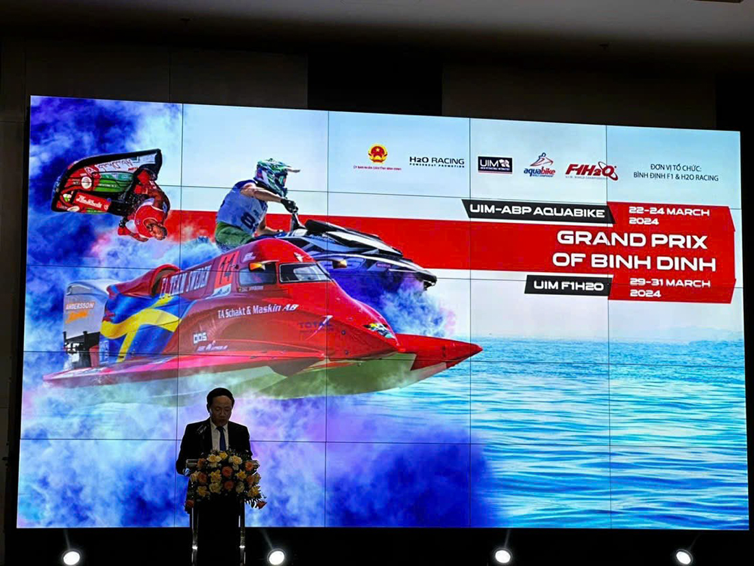 Bình Định tổ chức giải đua thuyền máy quốc tế Grand Prix lần đầu ở Việt Nam
