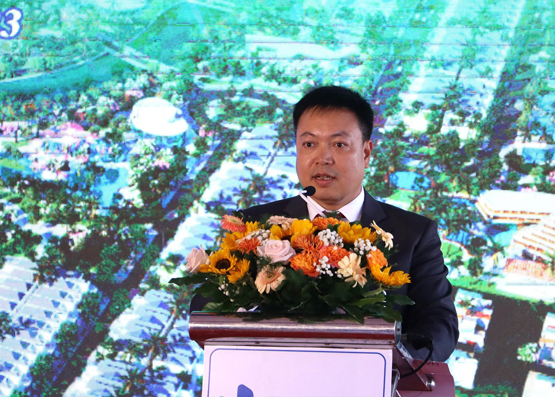 Ông Đặng Trung Kiên - Chủ tịch Tập đoàn Trường Thành Việt Nam phát biểu khai mạc