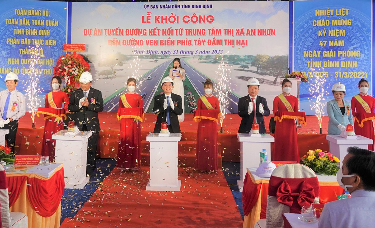 Lễ khởi công đường nối từ quốc lộ 19 đến KCN Becamec Vsip Bình Định