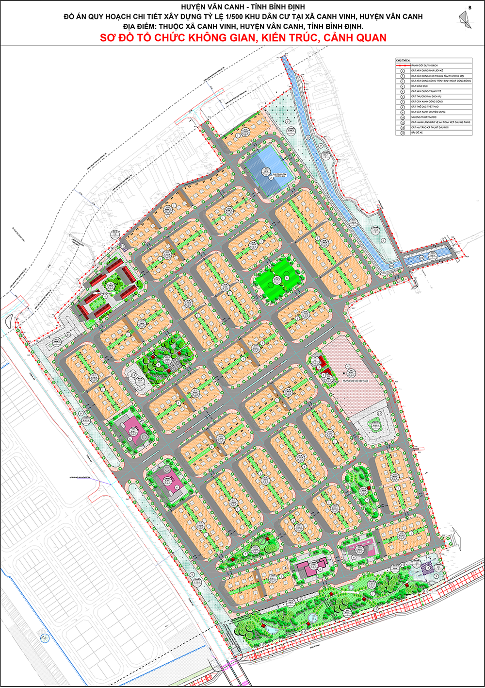Quy hoạch không gian đô thị xã Canh Vinh
